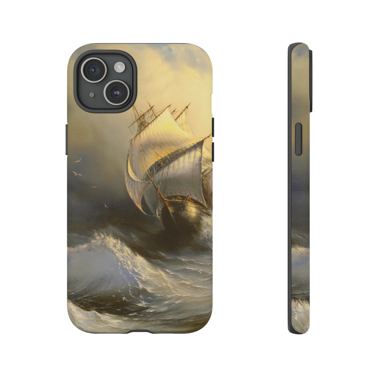 Oil painting - Ancient sailing vessel - Protective Phone Case