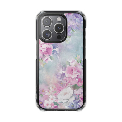 Dreamy Floral Watercolor - Clear Impact iPhone 15 Phone Case