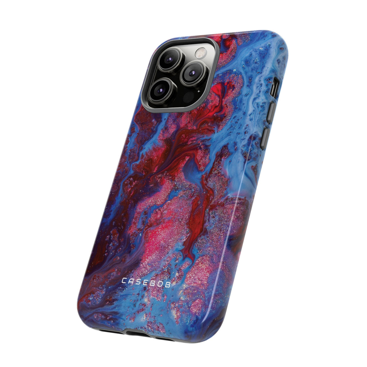 Deep Red Ink Art Phone Case - Protective Phone Case