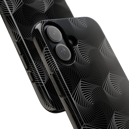 Geometric Spiral Illusion - iPhone Case