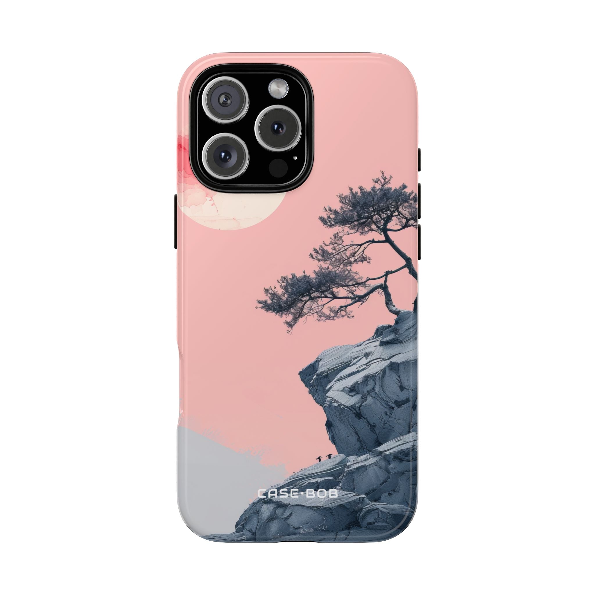Crimson Moon Tree iPhone 16 Pro Max Case - Tough