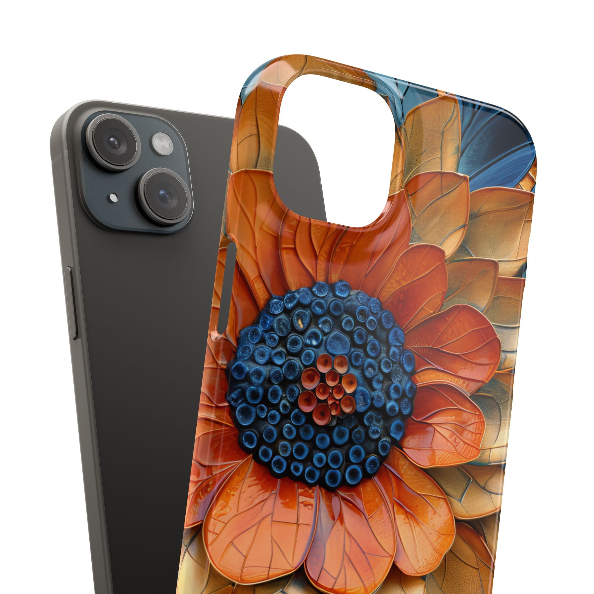 Mosaic Blossom Harmony iPhone 15 - Slim Phone Case