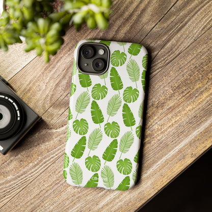 Tropical Leaf Harmony - iPhone Case