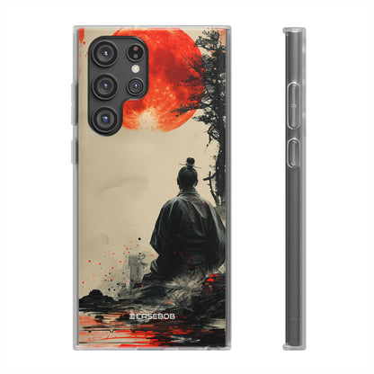 Crimson Contemplation | Flexible Phone Case for Samsung Galaxy