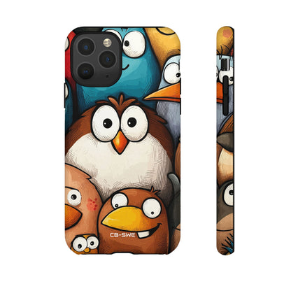 Whimsical Birds Gather - iPhone Case