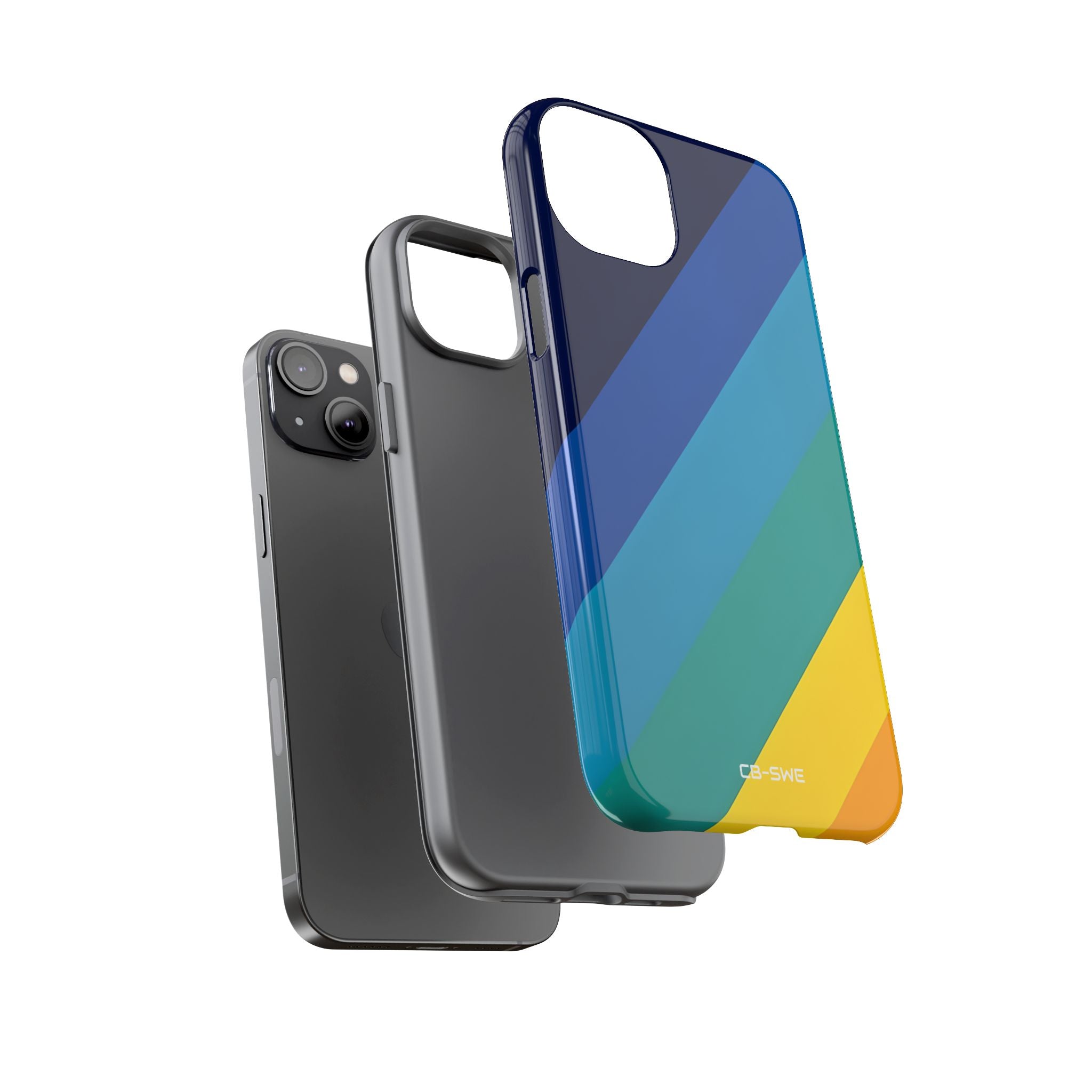 Diagonal Color Spectrum - iPhone Case