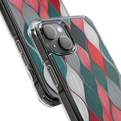 Leaf Cascade Teal iPhone 15 Plus Case - Impact