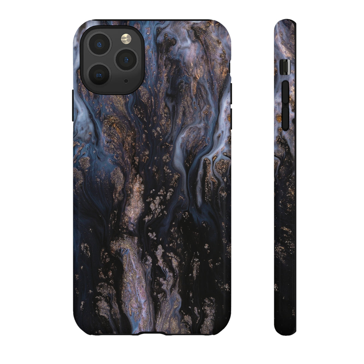 Blue River Ink Art iPhone Case (Protective) iPhone 11 Pro Max Glossy Phone Case