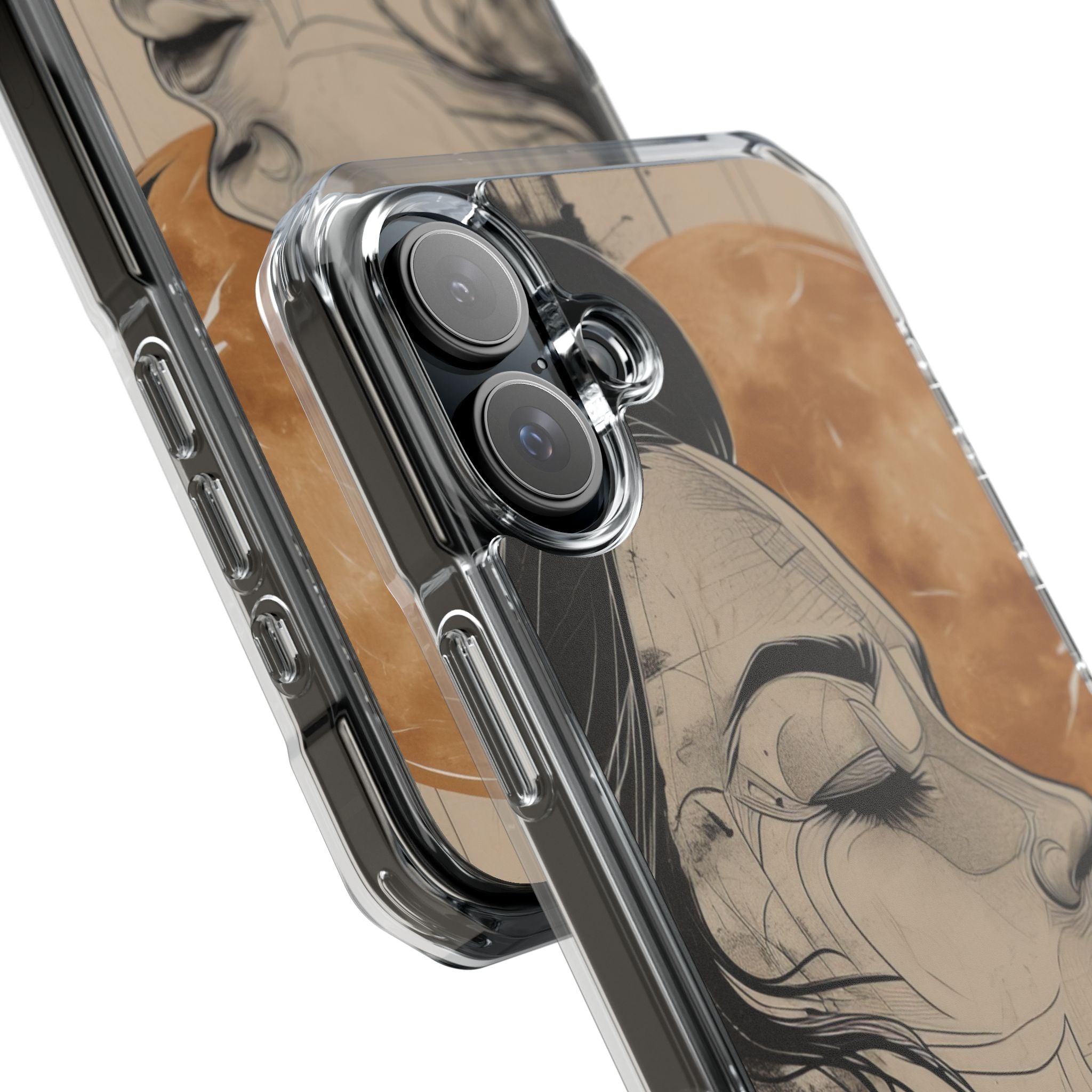 Moonlit Face Flow iPhone 16 - Impact Clear+