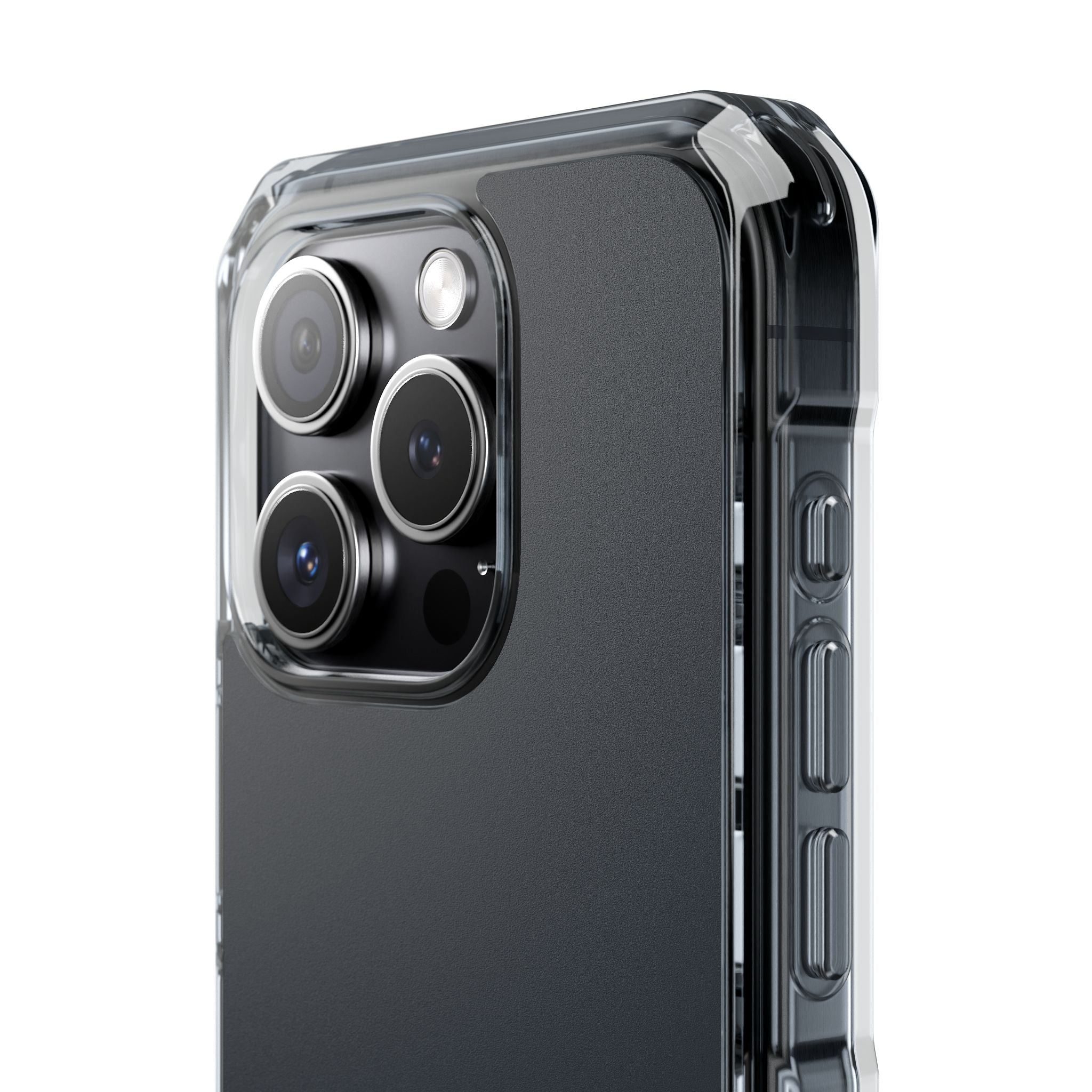 Gun Metal - Clear Impact Case for iPhone