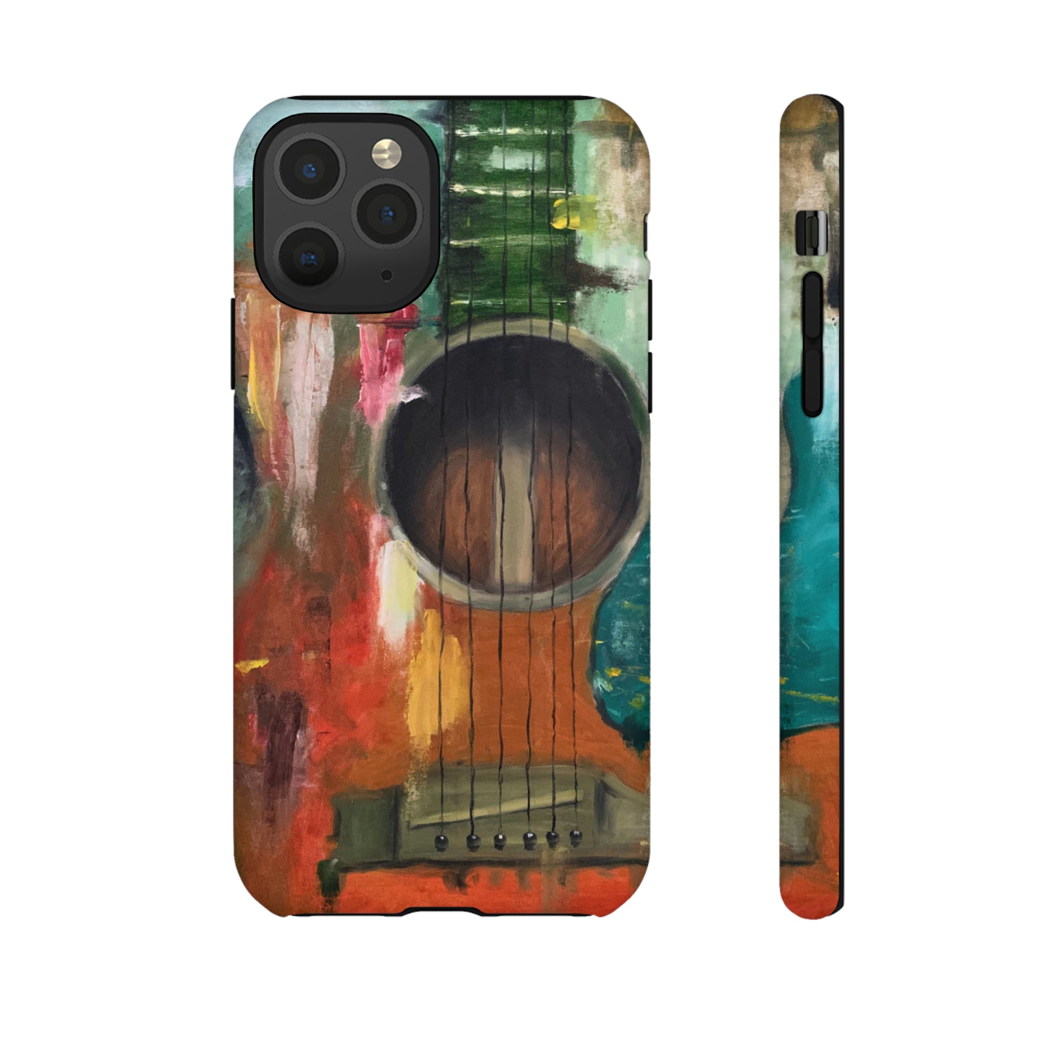 Oil painting - Guitar - Protective Phone Case