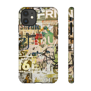 Grunge Vintage Poster - Protective Phone Case