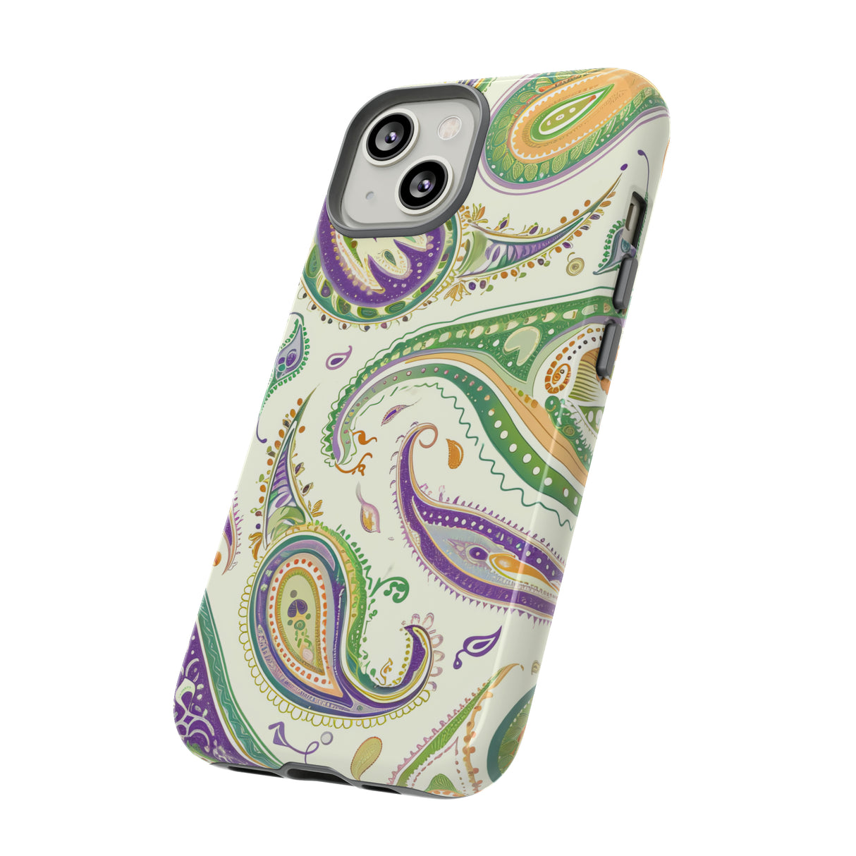 Paisley Pastell Eleganz - Schutzhülle fürs Handy