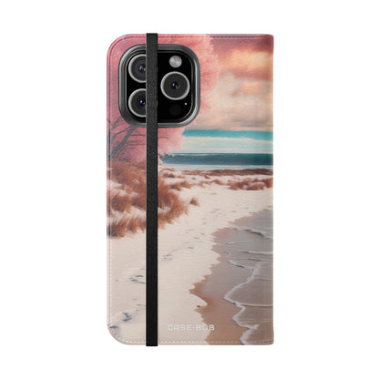 Pink Breeze Tree - iPhone 16 Max Case - Wallet