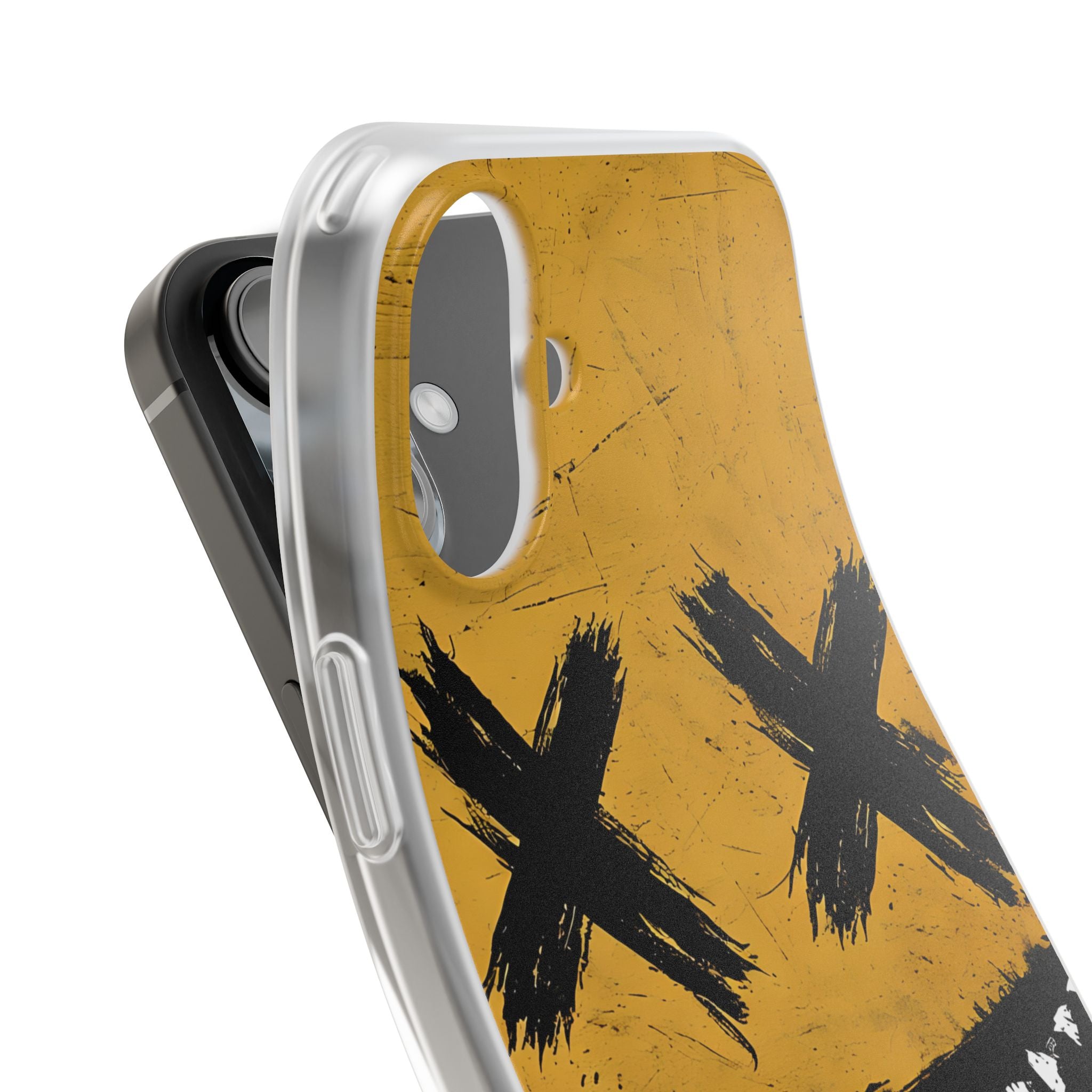 Jagged Smile Yellow iPhone 16 Plus Case - Soft