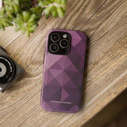 Gradient Purple Mosaic iPhone 16 - Tough Phone Case