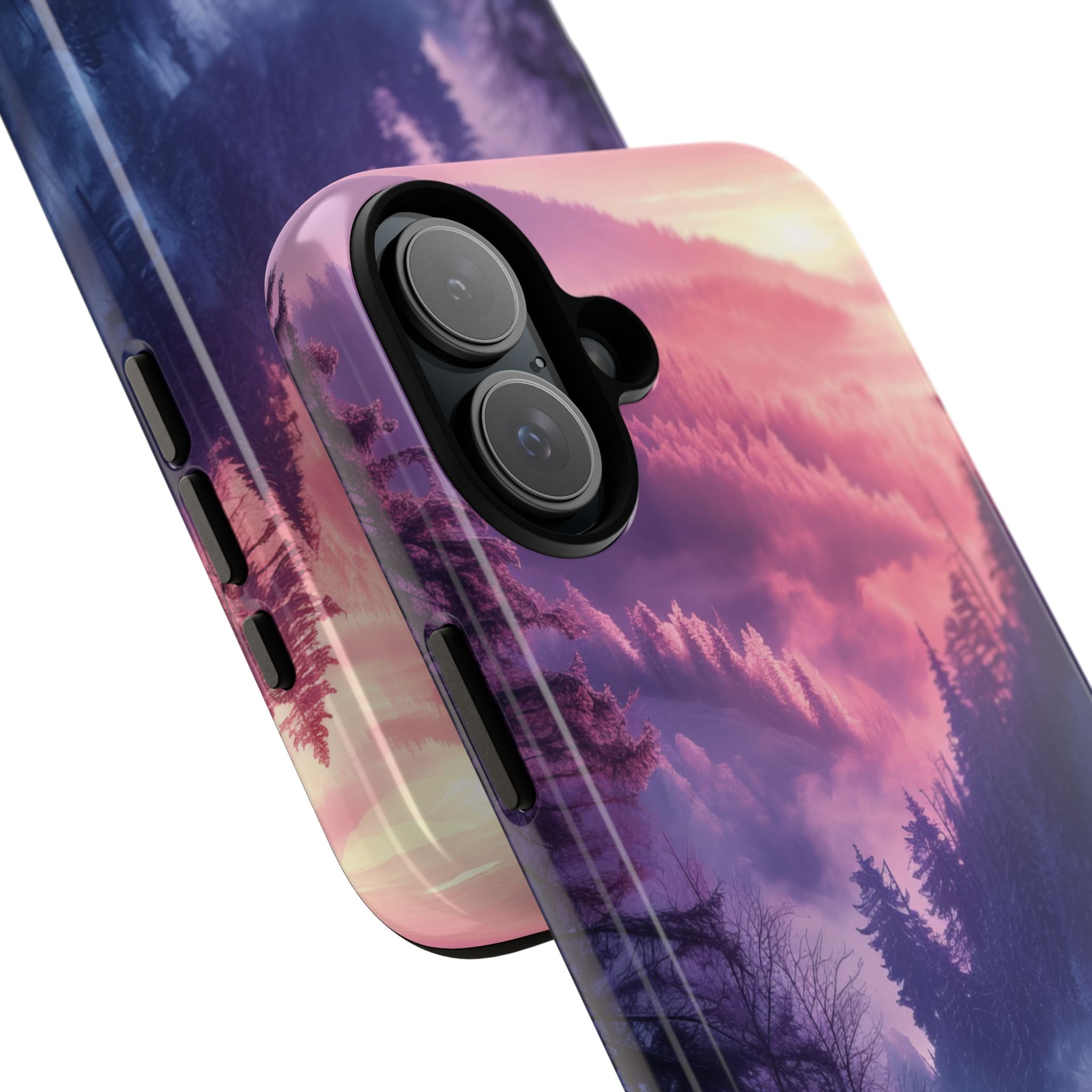 Misty Forest Serenity - Tough iPhone 16 Phone Case