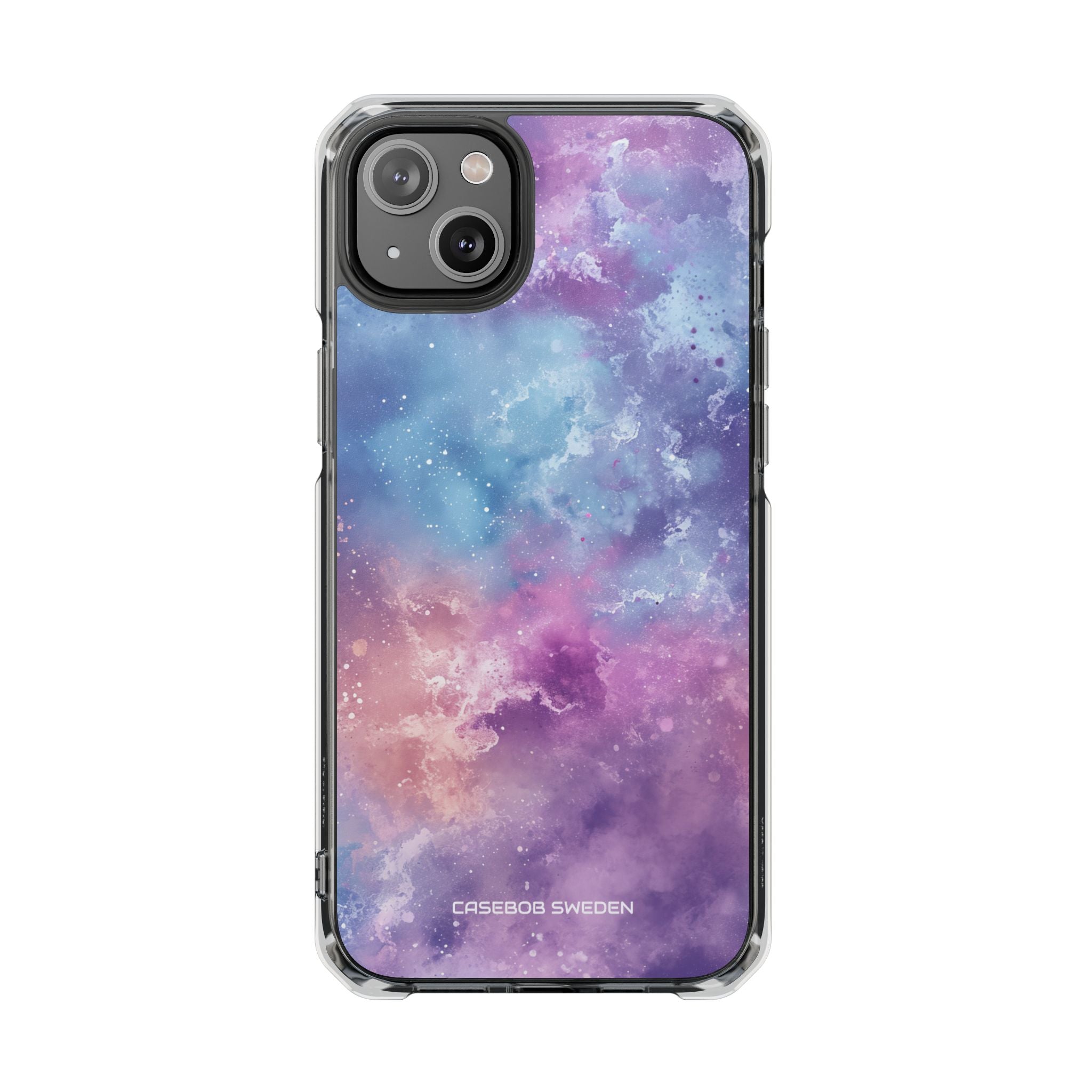 Cosmic Nebula Swirls - Clear Impact iPhone 14 Phone Case