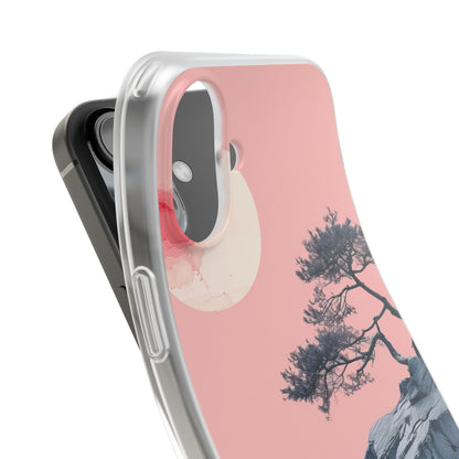 Crimson Moon Tree iPhone 16 Plus Case - Soft