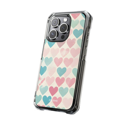 Retro Hearts Symmetry iPhone Case - Impact