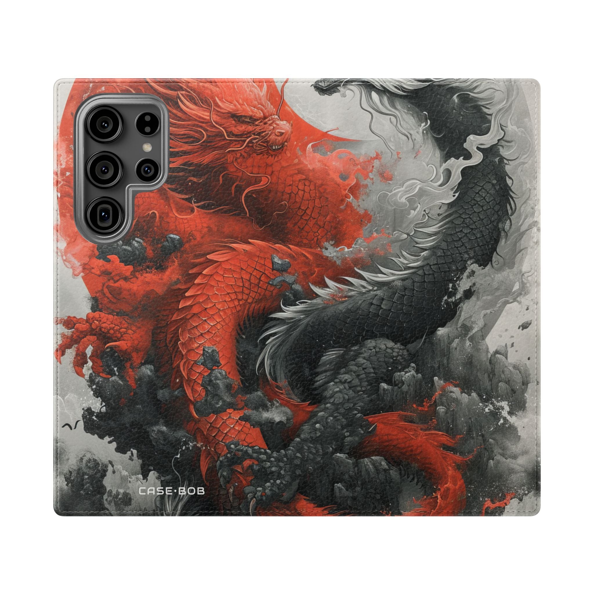 Twin Dragons Dance - Samsung S23 Ultra Case - Wallet