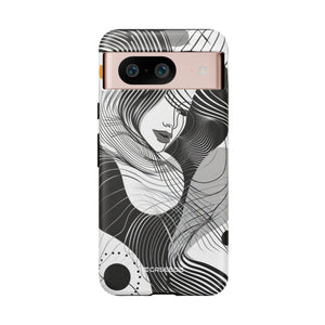 Fluid Noir Rhythm | Protective Phone Case for Google Pixel