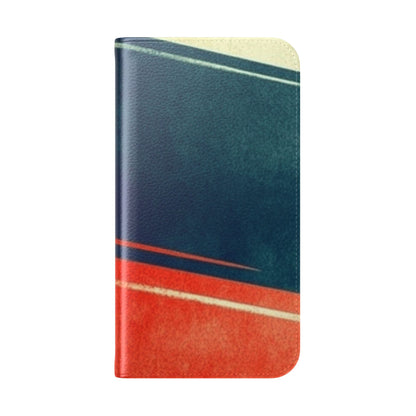 Navy Streak - iPhone 15 Pro Case - Wallet