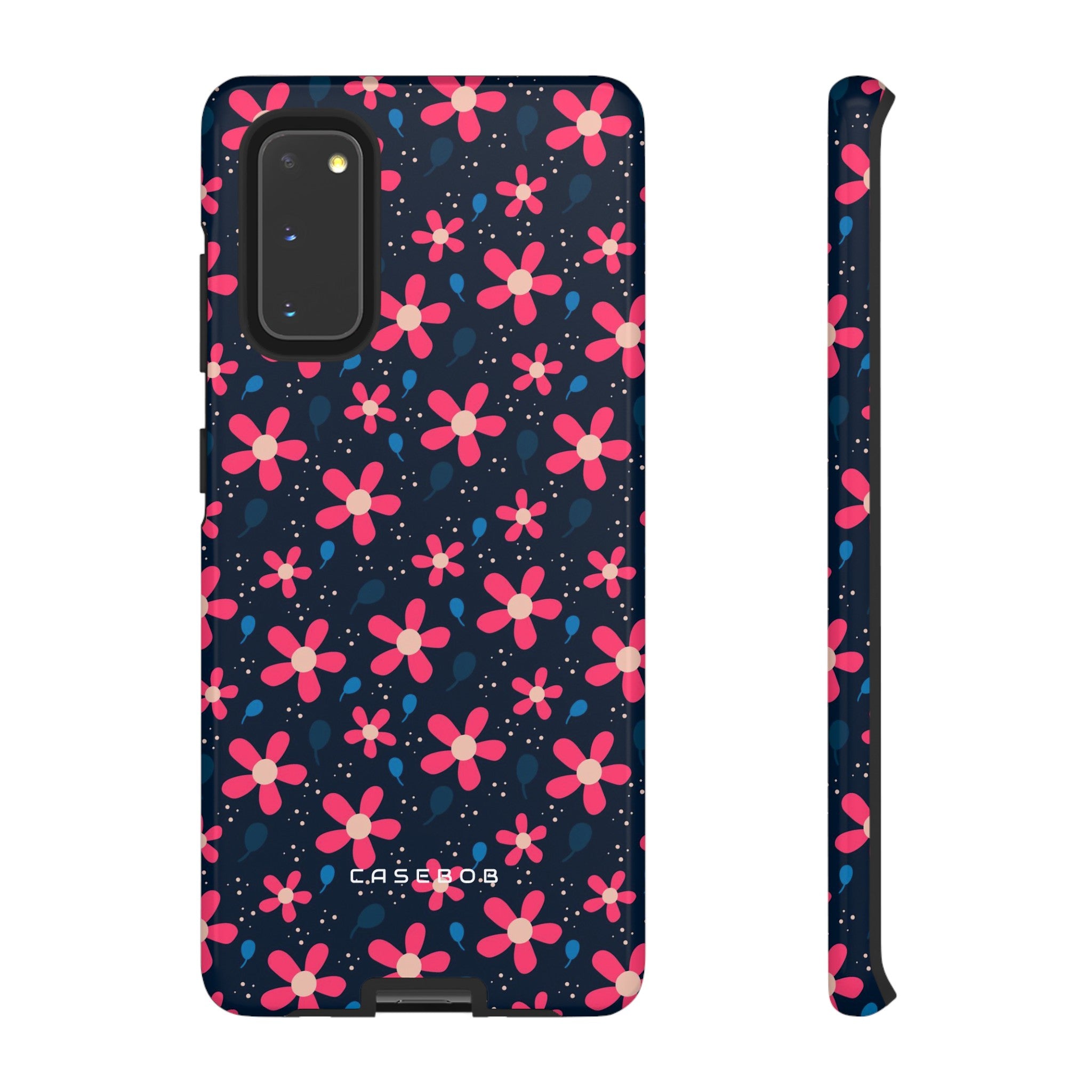 Pink Flower Pattern - Protective Phone Case