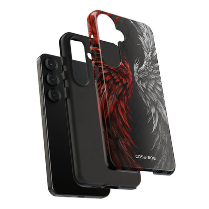 Crimson White Wings Samsung S25 Case - Tough