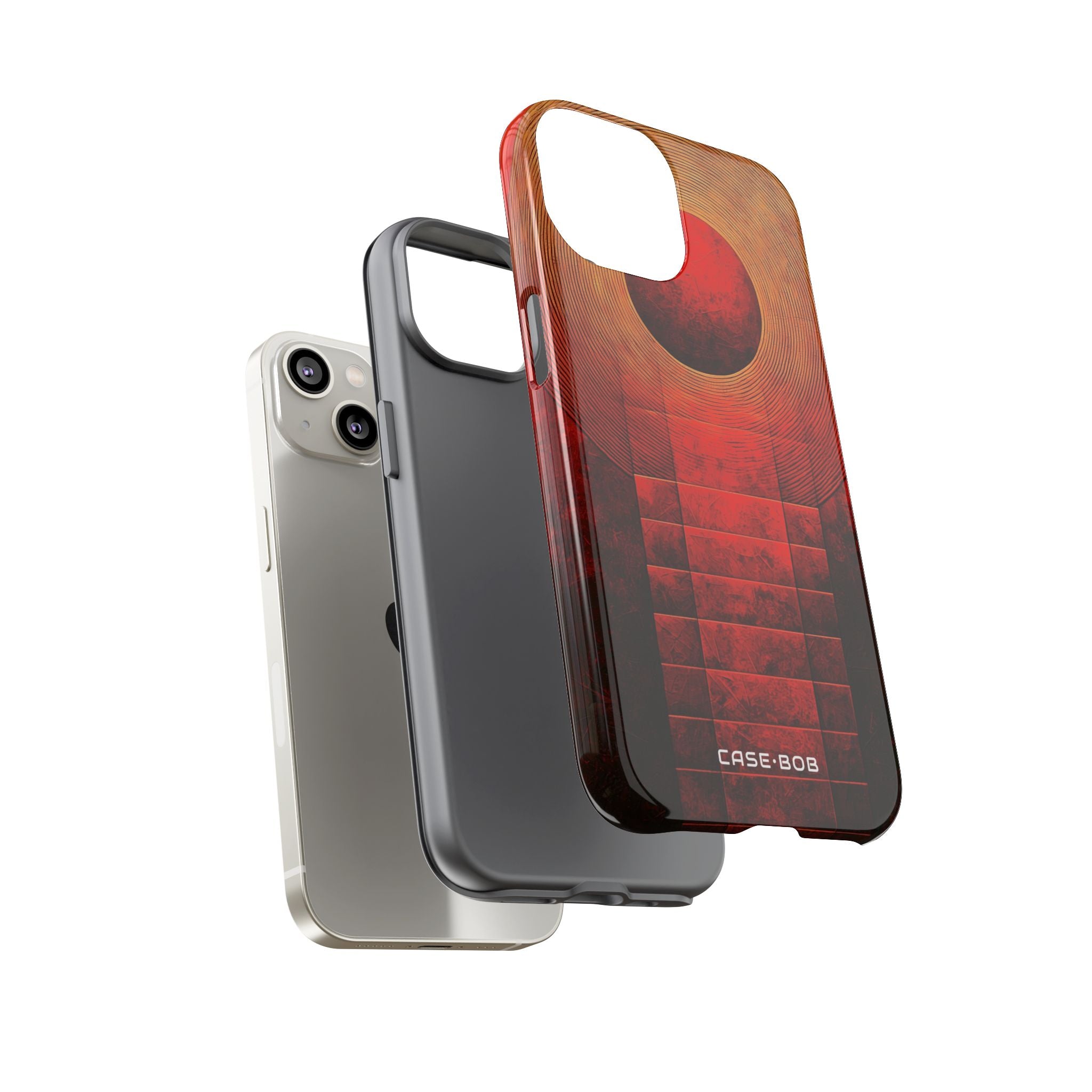 Crimson Orbit iPhone 14 Case - Tough
