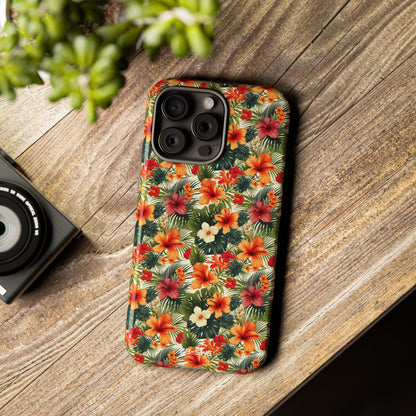 Tropical Blooms Flourish - iPhone Case
