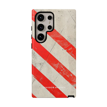 Striker Crimson Stripes Samsung S24 - Tough Phone Case