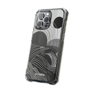 Monochrome Dynamics - Phone Case for iPhone (Clear Impact - Magnetic)