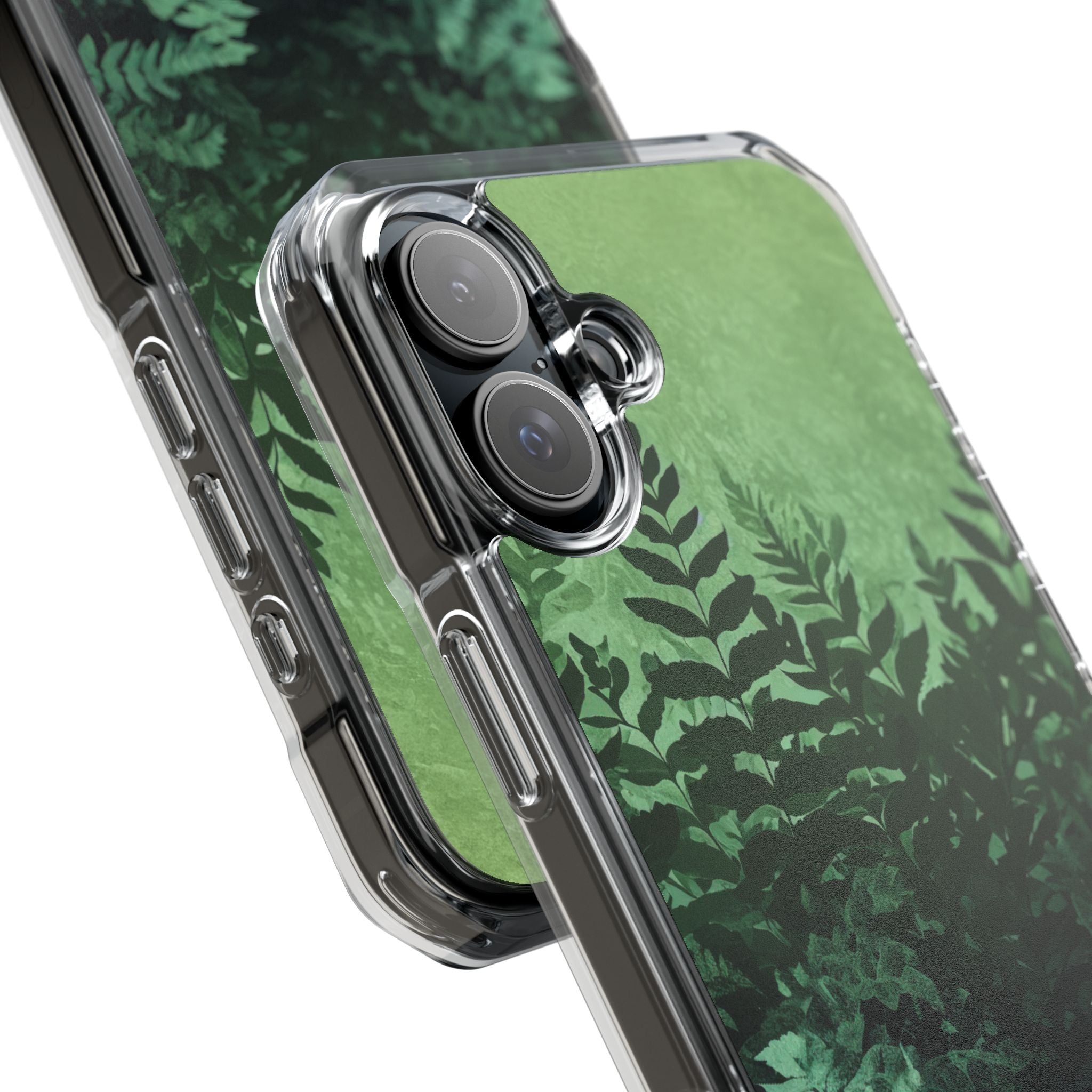 Verdant Fern Silhouettes iPhone 16 - Impact Clear+