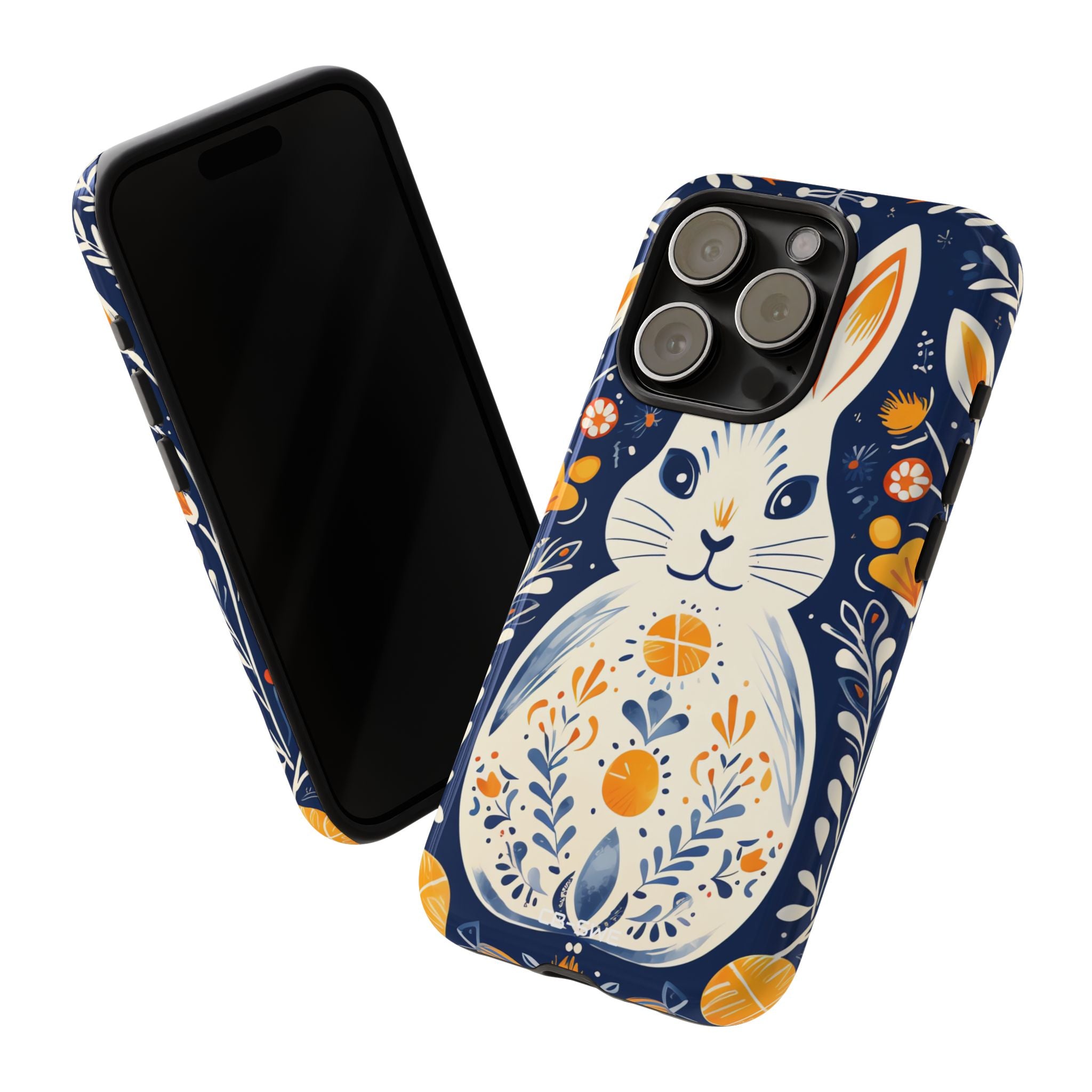Floral Rabbit Joy - iPhone Case