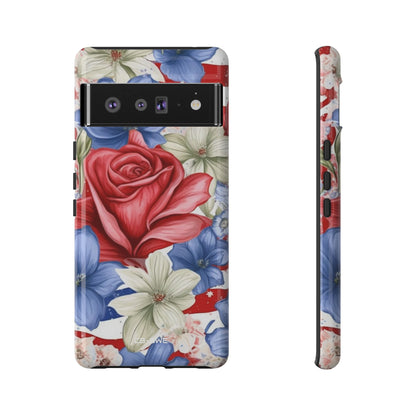 Roses Embrace Stripes - Google Pixel Case