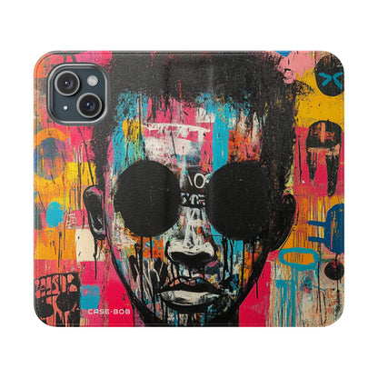 Black Orb Face - iPhone 15 Case - Wallet