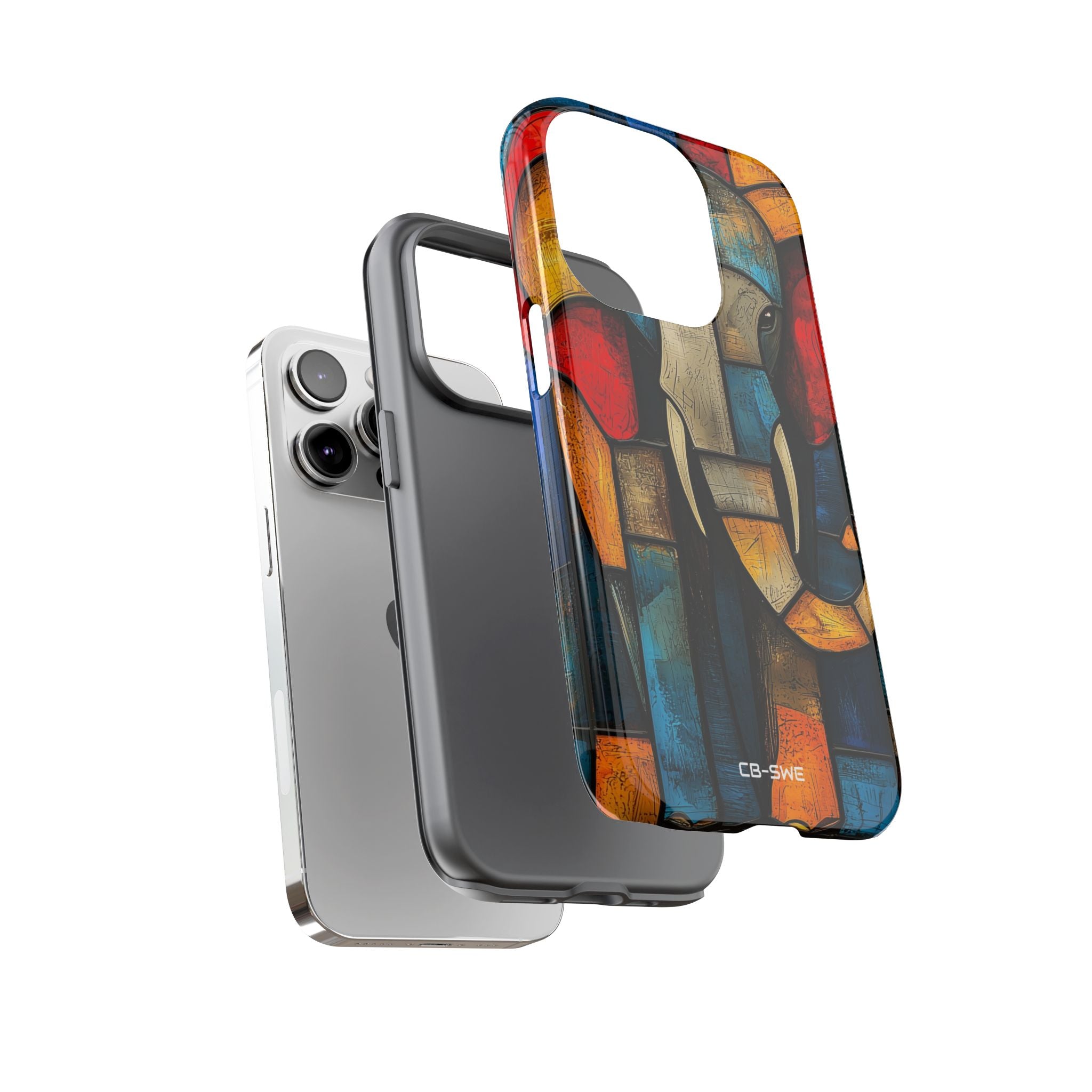 Elephant Shapes Dance - iPhone Case