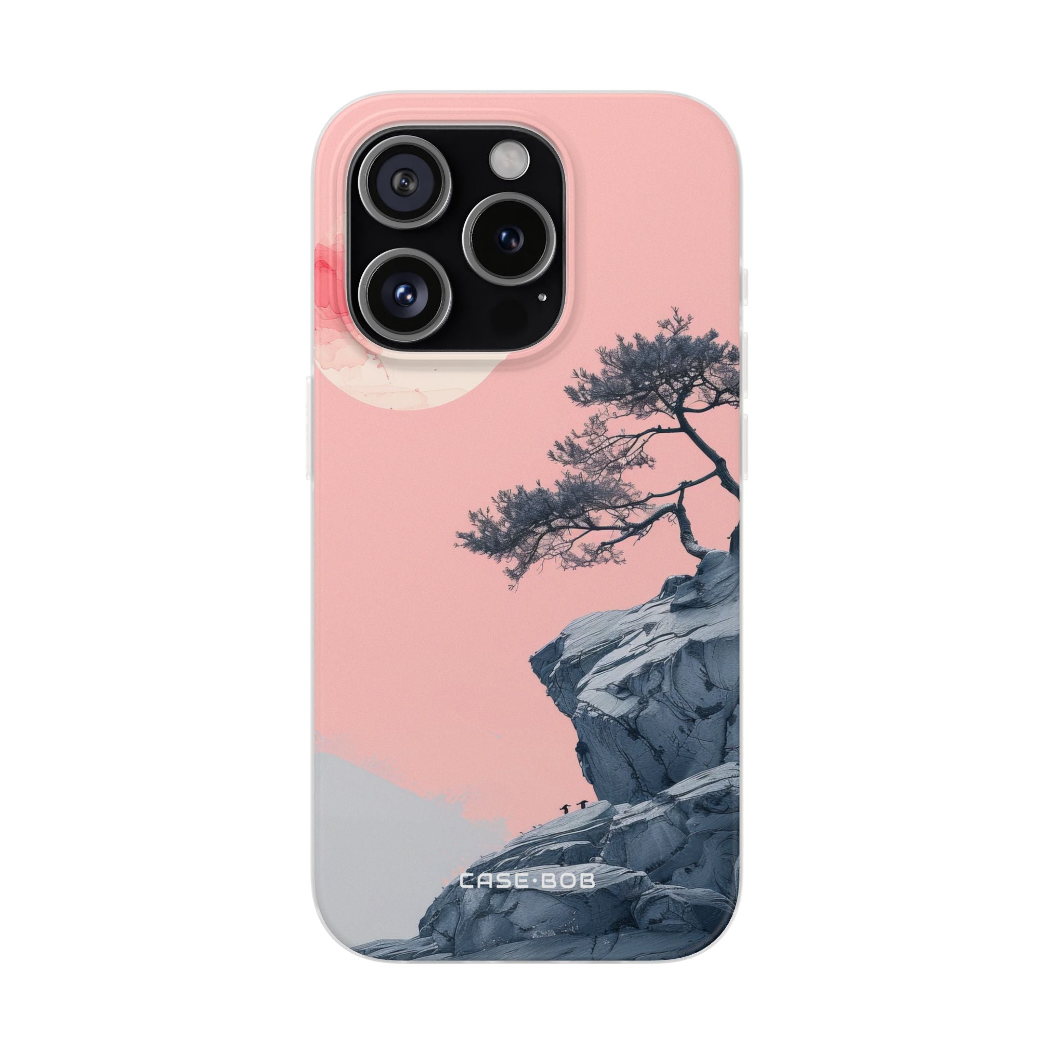 Crimson Moon Tree iPhone 15 Pro Case - Soft
