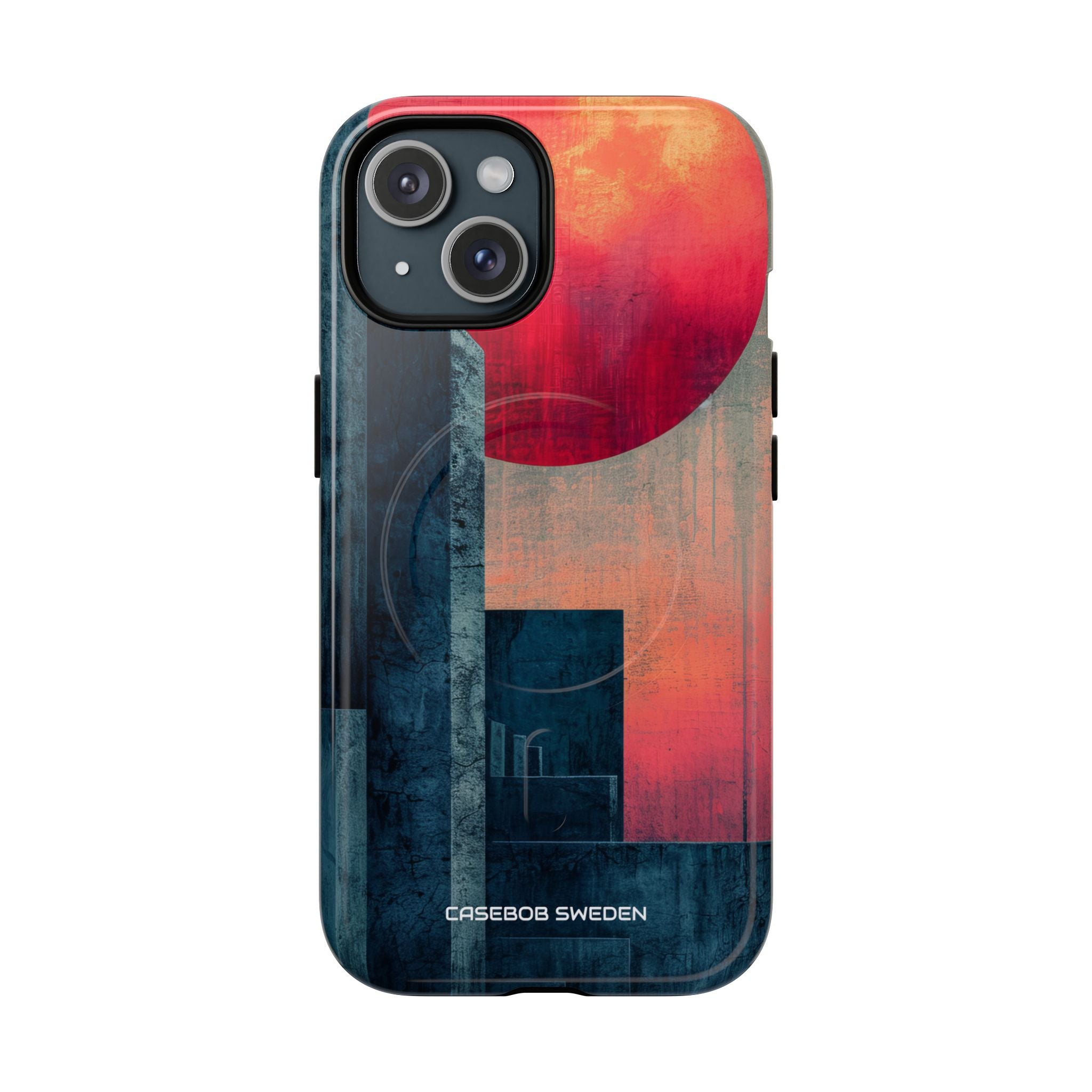 Abstract Geometric Skyline - Tough + MagSafe® iPhone 15 Phone Case