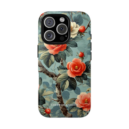 Vintage Floral Romance iPhone 16 - Tough Phone Case