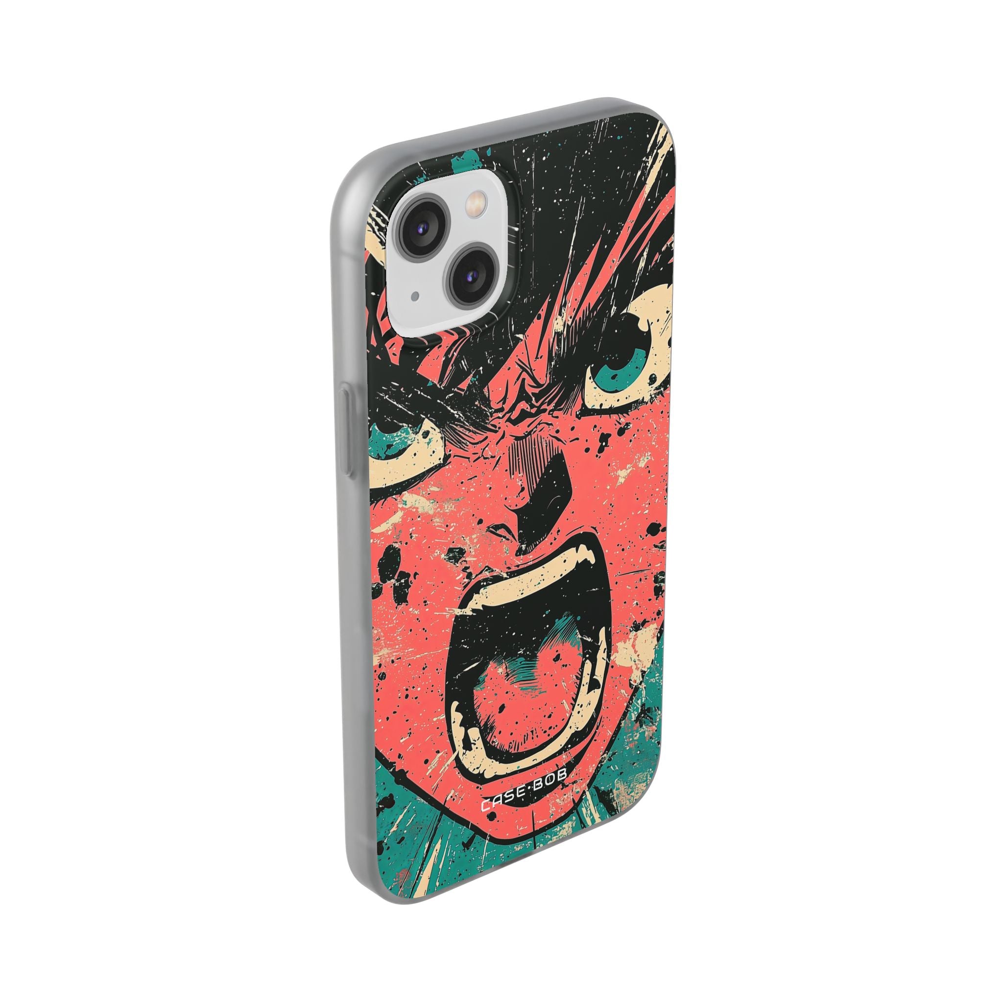 Screaming Face Pink iPhone 14 Plus Case - Soft
