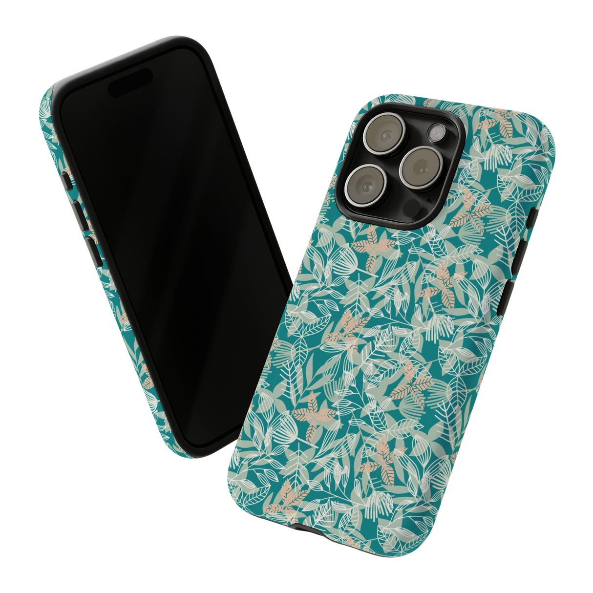 Dark Green Leaf Leaf - Protective Phone Case