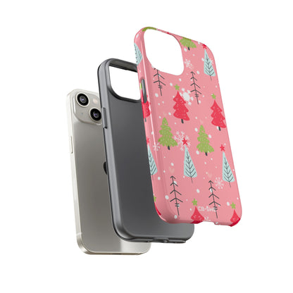Festive Trees Dance - iPhone Case