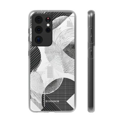 Monochrome Dynamics | Flexible Phone Case for Samsung Galaxy