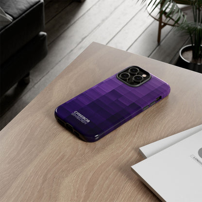 Purple Horizon Grid iPhone 14 - Resistente