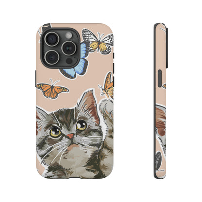 Cute Cat Butterflies - Protective Phone Case