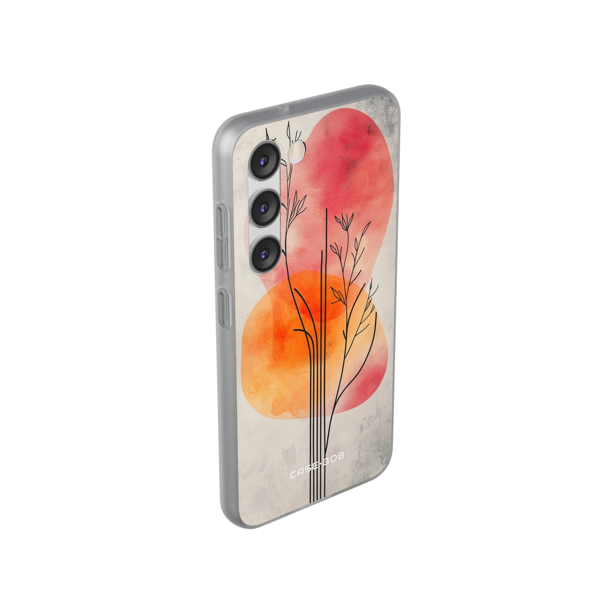 Curved Stem Sunset Samsung S23 Case - Soft