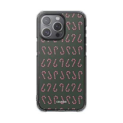 Candy Canes Aligned iPhone Case - Impact