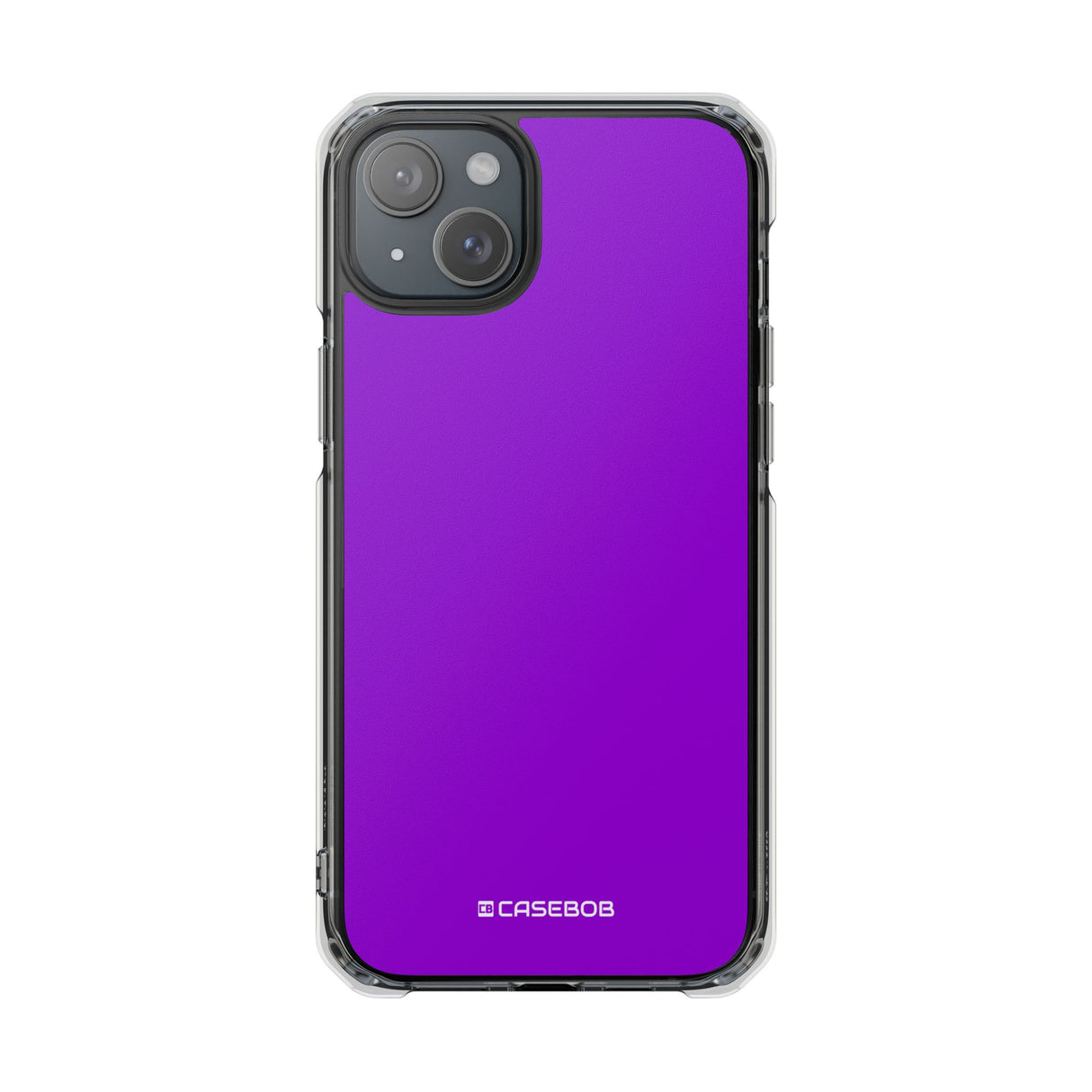 Dunkelviolett | Handyhülle für iPhone (Clear Impact Case - Magnetisch) 